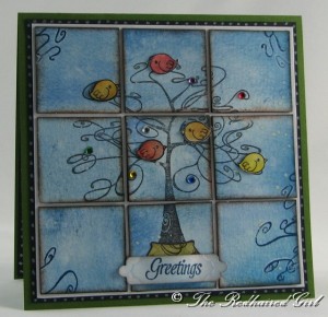 Half And Inch Squares Card